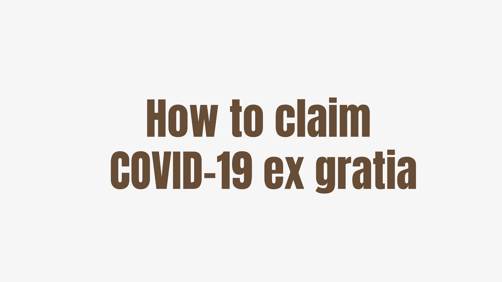 How to claim COVID-19 ex gratia in Hyderabad, Telangana